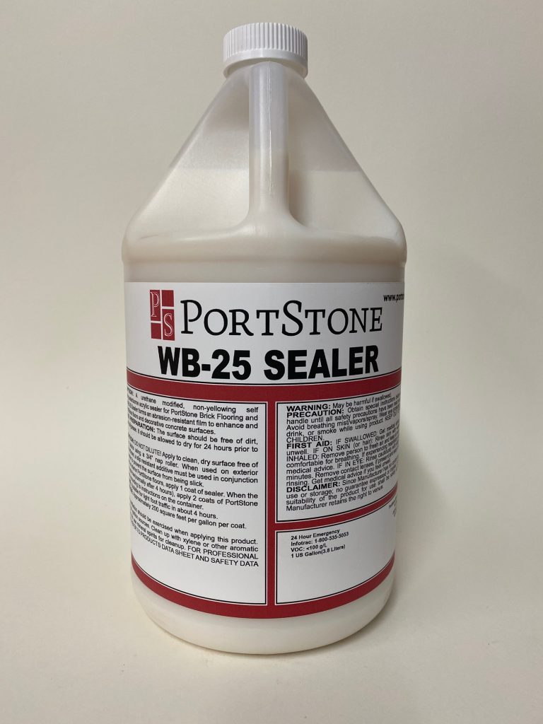 Water Based Brick paver sealer for use on concrete pavers, concrete bricks, concrete floors.