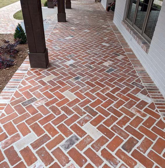 Patriot Pavers Gallery Image - The Look of Full Brick Without the Weight